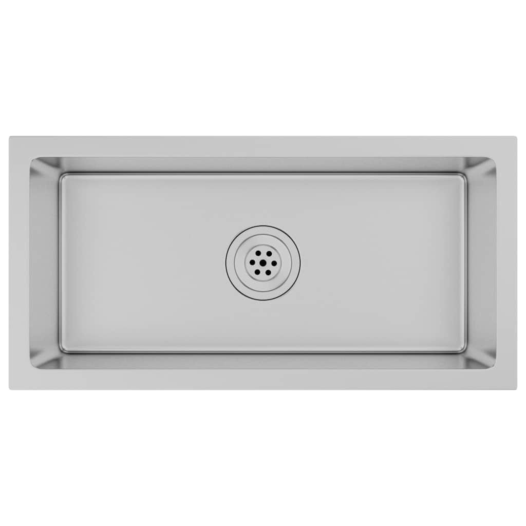 VidaXL Gootsteen handgemaakt roestvrij staal