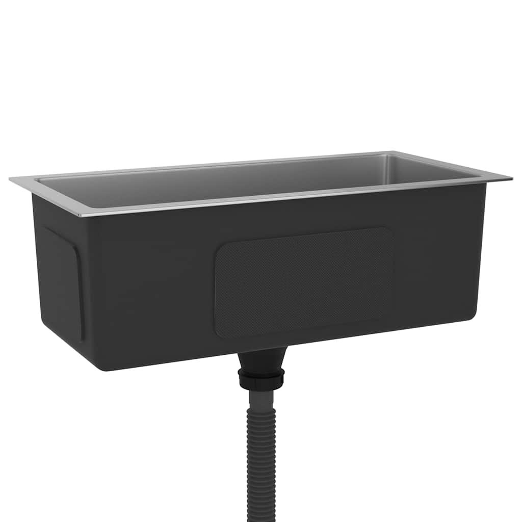 VidaXL Gootsteen handgemaakt roestvrij staal