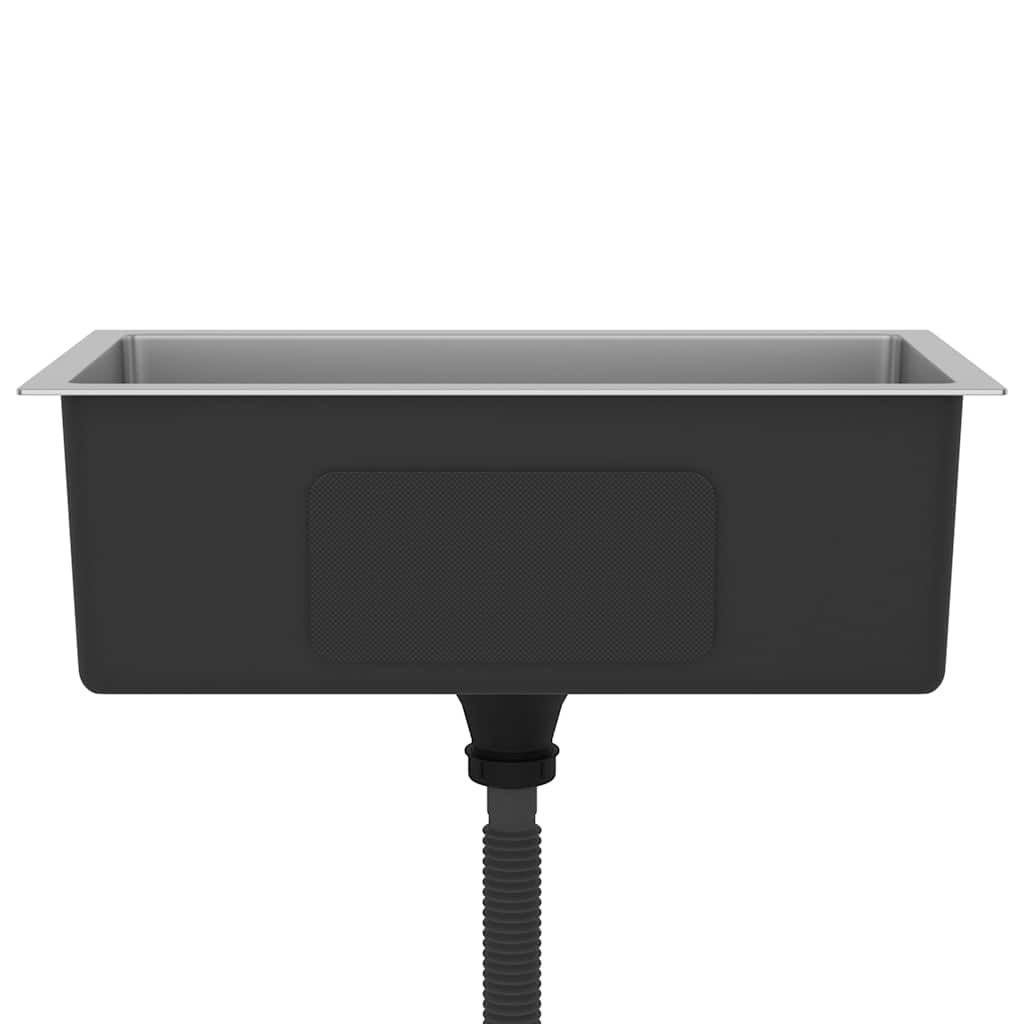 VidaXL Gootsteen handgemaakt roestvrij staal