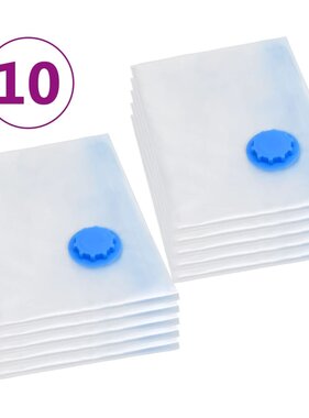 VidaXL Vacuümopbergzakken 10 st 120x70 cm