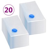 VidaXL Vacuümopbergzakken 20 st 80x60 cm