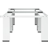 VidaXL Wasmachine- en drogerverhoger dubbel wit