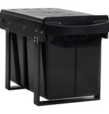 VidaXL Inbouwprullenbak uittrekbaar soft-close 48 L