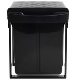 VidaXL Inbouwprullenbak uittrekbaar soft-close 48 L