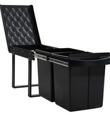 VidaXL Inbouwprullenbak uittrekbaar soft-close 48 L