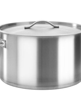 VidaXL Kookpan 58 L 50x30 cm roestvrij staal