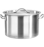 VidaXL Kookpan 32 L 40x26 cm roestvrij staal