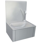 VidaXL Wasbak met kraan en zeepdispenser roestvrij staal