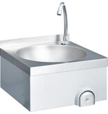 VidaXL Wasbak met kraan en zeepdispenser roestvrij staal