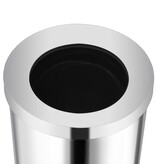 VidaXL Afvalbak Hotel 32 L roestvrij staal