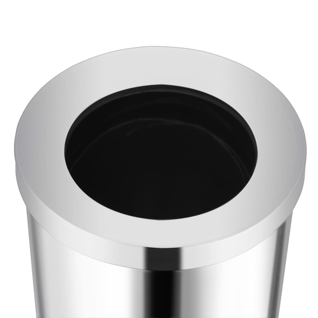 VidaXL Afvalbak Hotel 32 L roestvrij staal