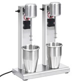 VidaXL Milkshake mixer met dubbele bekers roestvrij staal 2 L