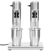 VidaXL Milkshake mixer met dubbele bekers roestvrij staal 2 L