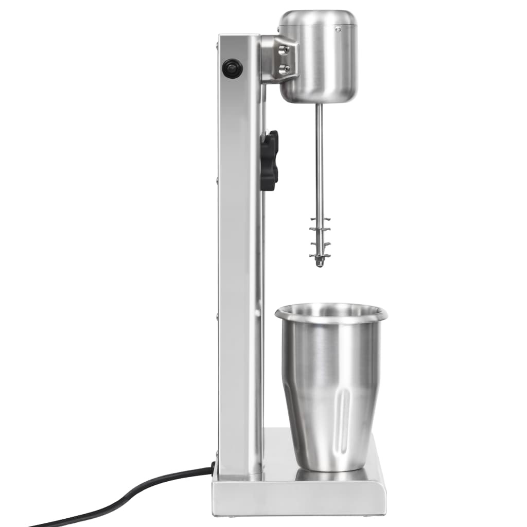 VidaXL Milkshake mixer met dubbele bekers roestvrij staal 2 L