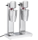 VidaXL Milkshake mixer met dubbele bekers roestvrij staal 2 L