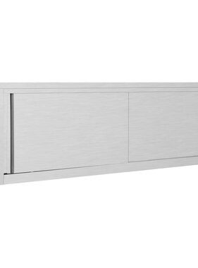 VidaXL Keukenwandkast met schuifdeuren 150x40x50 cm roestvrij staal