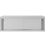 VidaXL Keukenwandkast met schuifdeuren 150x40x50 cm roestvrij staal