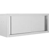 VidaXL Keukenwandkast met schuifdeuren 120x40x50 cm roestvrij staal