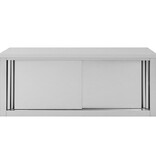 VidaXL Keukenwandkast met schuifdeuren 120x40x50 cm roestvrij staal