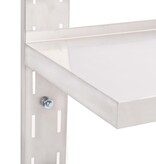 VidaXL Zwevend schap 2-laags 150x30 cm roestvrij staal