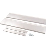 VidaXL Zwevend schap 2-laags 150x30 cm roestvrij staal