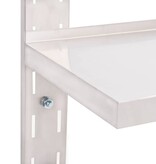 VidaXL Zwevend schap 2-laags 100x30 cm roestvrij staal