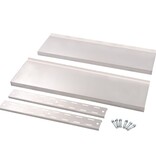 VidaXL Zwevend schap 2-laags 100x30 cm roestvrij staal