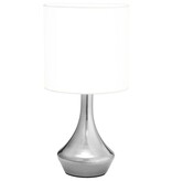 VidaXL Tafellampen 2 st met aanraakknop E14 wit