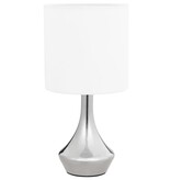 VidaXL Tafellampen 2 st met aanraakknop E14 wit