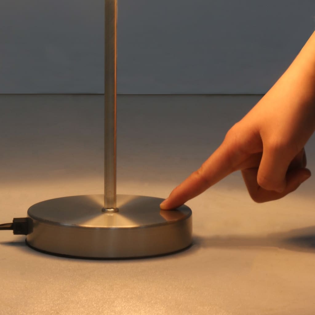 VidaXL Tafellampen 2 st met aanraakknop E14 wit