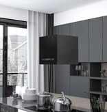 VidaXL Afzuigkap hangend met aanraaksensor LCD 37 cm staal