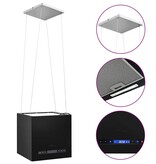 VidaXL Afzuigkap hangend met aanraaksensor LCD 37 cm staal