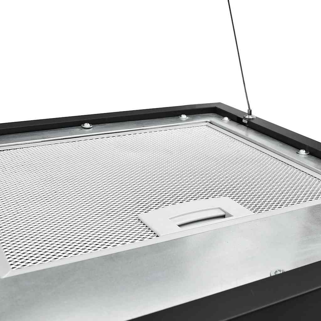 VidaXL Afzuigkap hangend met aanraaksensor LCD 37 cm staal