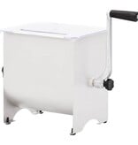 VidaXL Vleesmixer met deksel handmatig roestvrij staal zilverkleurig