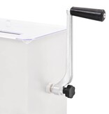 VidaXL Vleesmixer met deksel handmatig roestvrij staal zilverkleurig