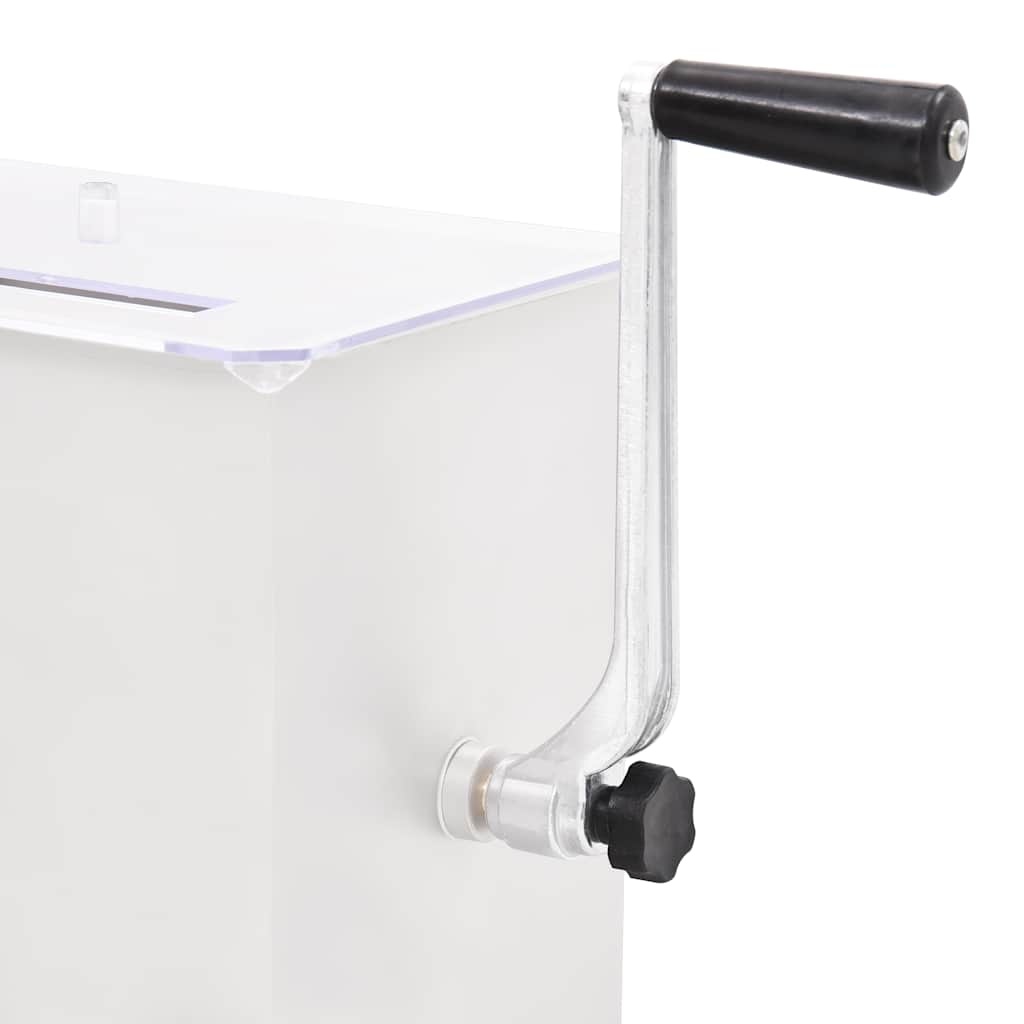 VidaXL Vleesmixer met deksel handmatig roestvrij staal zilverkleurig