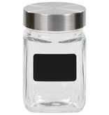 VidaXL Opbergpotten met stickers 12 st 300 ml