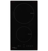 VidaXL Inductiekookplaat met 2 kookzones aanraakbediening 3500 W glas