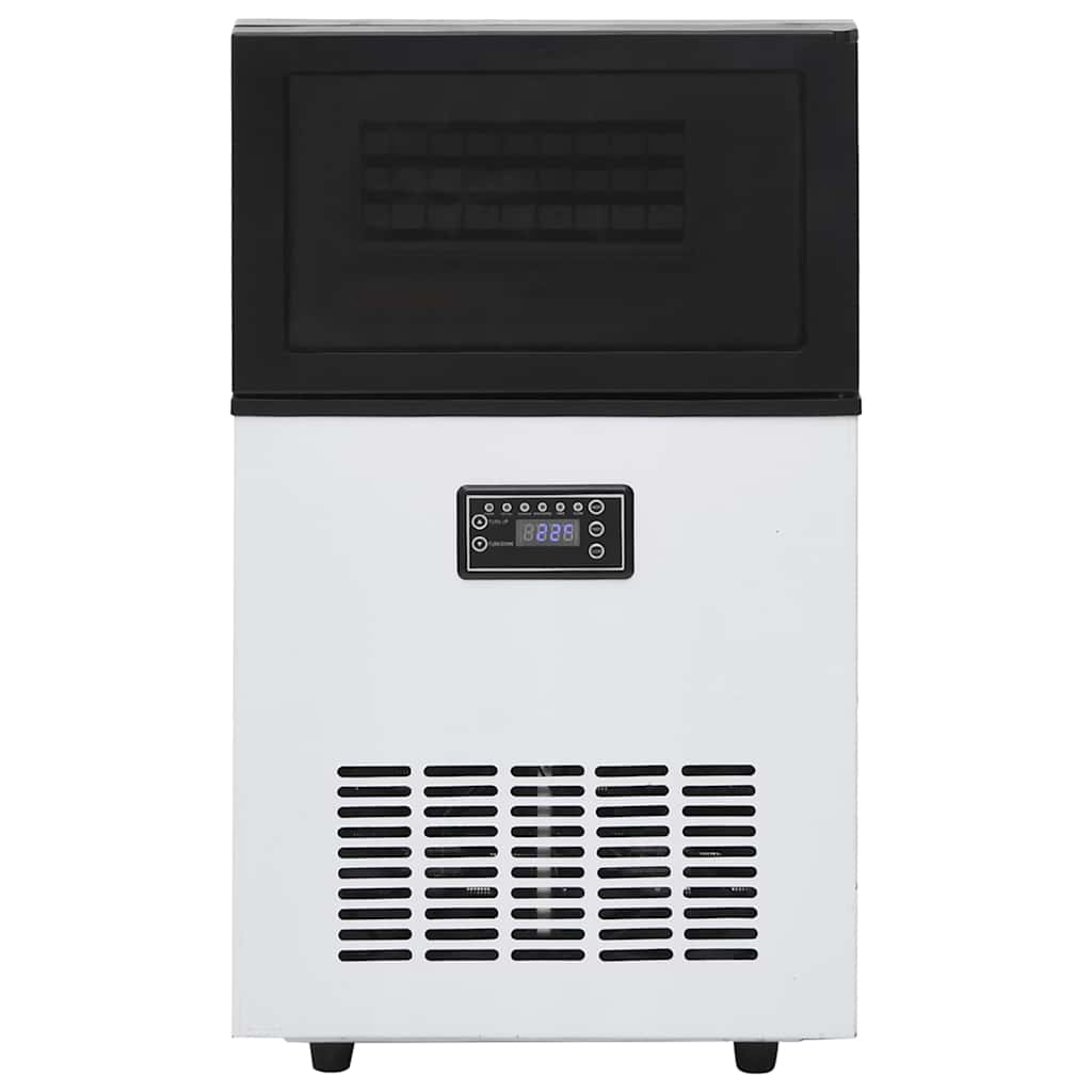 VidaXL IJsblokjesmachine 45 kg/24 u zwart