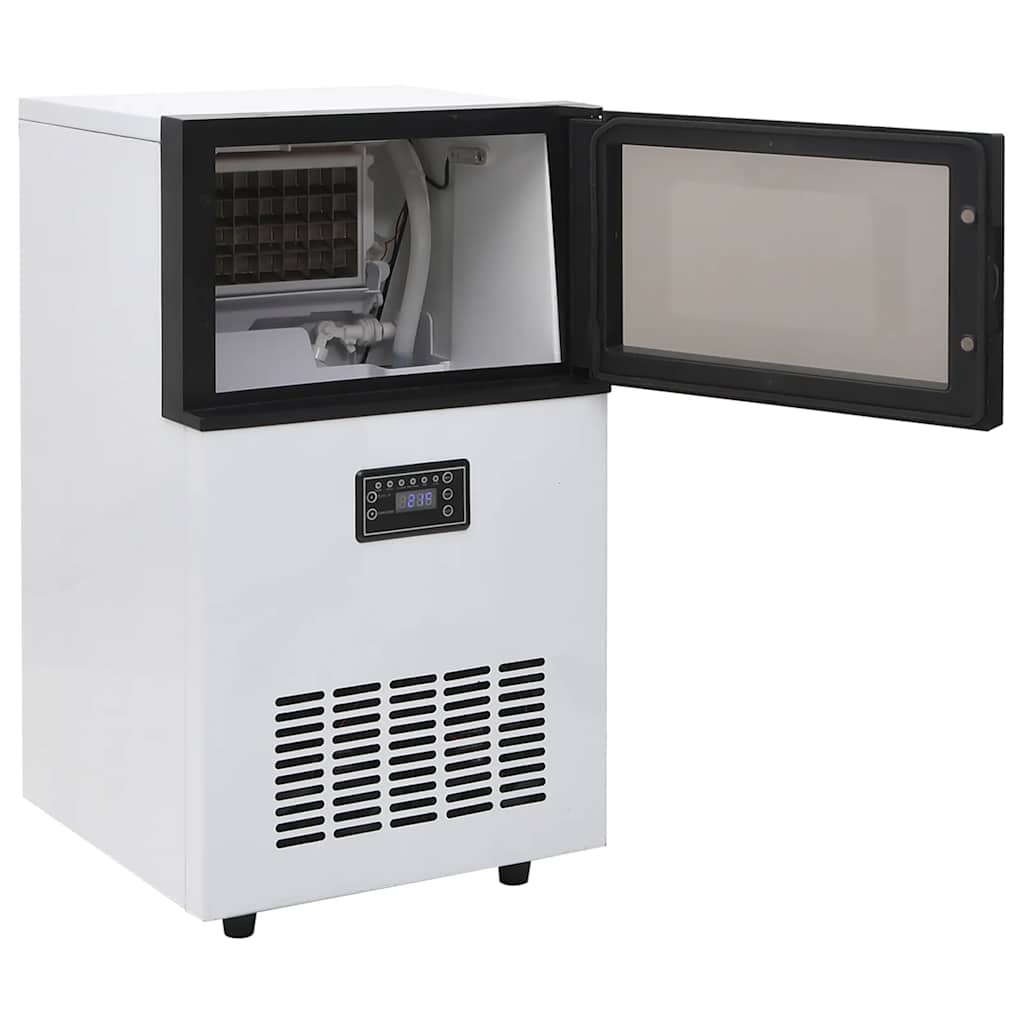 VidaXL IJsblokjesmachine 45 kg/24 u zwart