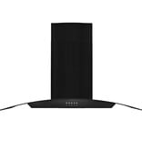 VidaXL Wandafzuigkap 756 m³/u 90 cm roestvrij staal zwart