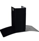 VidaXL Wandafzuigkap 756 m³/u 90 cm roestvrij staal zwart