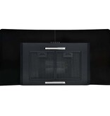 VidaXL Wandafzuigkap 756 m³/u 90 cm roestvrij staal zwart