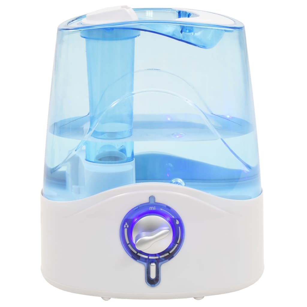 VidaXL Ultrasone bevochtiger met koele mist en nachtlamp 6 L 300 ml/u