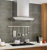 VidaXL Wandafzuigkap 756 m³/u LED 60 cm roestvrij staal