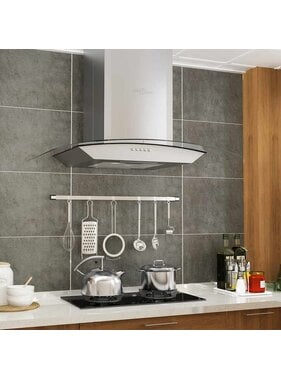VidaXL Wandafzuigkap 756 m³/u LED 60 cm roestvrij staal