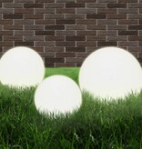 VidaXL LED-bollampen rond 20/30/40 cm PMMA 3 st