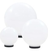 VidaXL LED-bollampen rond 20/30/40 cm PMMA 3 st