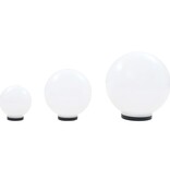 VidaXL LED-bollampen rond 20/30/40 cm PMMA 3 st