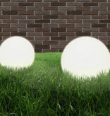 VidaXL LED-bollampen 2 st rond 40 cm PMMA